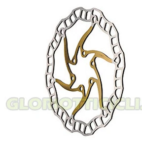 ASHIMA ARO 08 GOLD DISCO FRENO MTB 160 MM. I.S. 85gr. - Foto 1 di 1