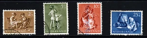 NETHERLANDS 1954 Child Welfare Set ex. 7cents SG 804 to SG 808 VFU - Picture 1 of 2