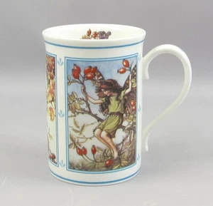 The Flower Fairies MUG Danbury Mint Blackberry Hawthorn Rose Hip 1997 China - Picture 1 of 8