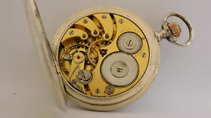 Orologio da tasca argento funzionante LONGINES silver pocket watch working C14 - Foto 1 di 24