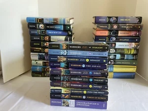 Warriors Erin Hunter Mixed Lot of 30 Softcovers & Hardcovers Various Series - Picture 1 of 13