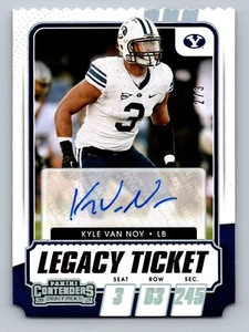 Kyle Van Noy Panini Contenders Draft Picks Boleto Legado /3 #LT-KN Automático - Imagen 1 de 2