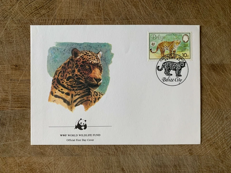 BELIZE 1983 FDC WWF BIG CATS JAGUAR 01 - Image 1 of 1