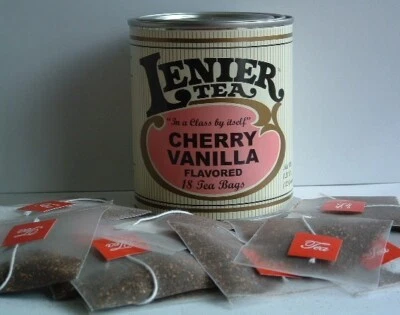 2 latas de té biodegradables cereza vainilla 18 unidades cada lata reutilizable Foto 1 de 4
