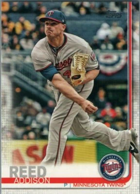 #193 Addison Reed Minnesota Twins 2019 Topps Series 1 Baseball Card - Image 1 of 2