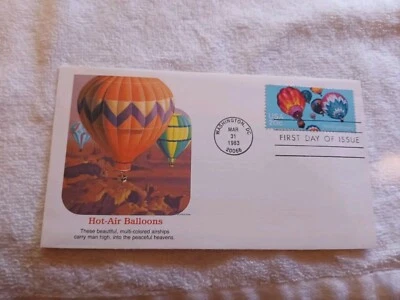 U.S-(-1983-)-HOT-AIR BALLOONS-FLEETWOOD-FDC - Image 1 of 2