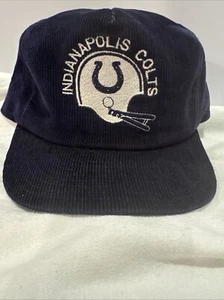 Vintage Indianapolis Colts Cord NFL Football Helm SnapBack Mütze blau - Bild 1 von 7