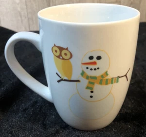 Rachel Ray Holiday Hoot Owl/Snowman Decorated Christmas Mug Replacement Cup - Picture 1 of 6