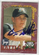 Brian Schmitt auto 2000 Michigan Battle Cats card bb #3175