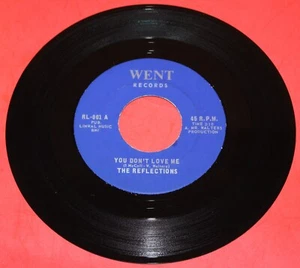 THE REFLECTIONS "You Don't Love Me" RARE NORTHERN SOUL on WENT NEAR MINT HEAR IT - Picture 1 of 2