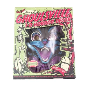 Ghoulsville Horror Decor Retro A-Go-Go Giant Vacuform 3D Mask Kansas City Kitty - Picture 1 of 4