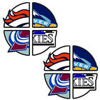 Denver Sports Combined Logos  Broncos Rockies Avalanche Nuggets  Cornhole Decals