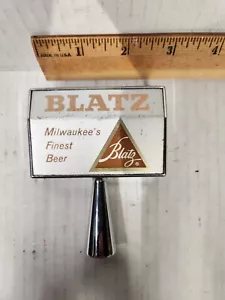 Vintage Blatz Acrylic And Metal Tap Handle Milwaukee's Finest Beer Antique - Picture 1 of 8