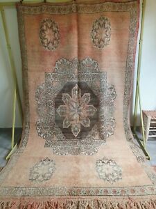 6x9  ORIENTAL RUG ANTIQUE HAND-KNOTTED WOOL Berber vintage handmade carpet