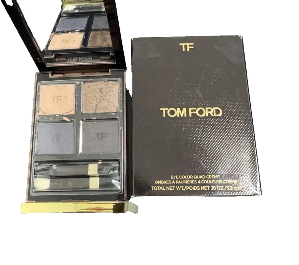 Tom Ford 45 ICONIC SMOKE   Quad Creme Eye Shadow Palette 0.18 OZ | damaged - Image 1 of 4