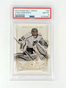 2013-14 Panini National Treasures impecable - Jonathan Quick/5 - Imagen 1 de 2
