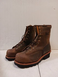 Chippewa Men's Paladin Waterproof Steel Toe Brown Logger Boots (73101) Size 13 - Picture 1 of 12