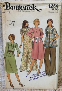 Patrón de Costura Butterick 4256 Nuevo Antiguo Stock Talla 12 Pantalones Sueltos Vestido Falda  - Imagen 1 de 3