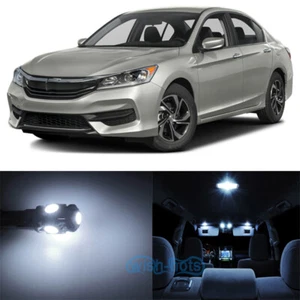 12x Xenon White SMD Interior LED Lights Kit For 2017 Honda Accord XL V6 Sport WK - Picture 1 of 6