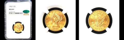 1902-S $5 NGC/CAC MS64+ POP20-PQ LBERTY HEAD HALF EAGLE Cover