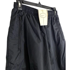 NEW Vtg 90s Nike Womens Medium Track Sweatpants Black Swoosh Pants Y2K Lined 31" - Picture 1 of 9