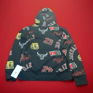 Jordan Youth Boys Hoodie 12-13yrs Size Large Black All Over Print New With Tags - Picture 1 of 8