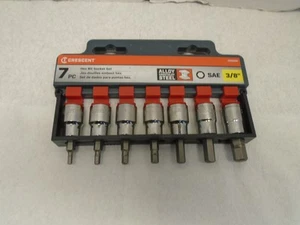 Brand New Crescent CBSS0N Alloy Steel 7pcs Hex Bit Metric Socket Set SAE 3/8inch - Bild 1 von 2