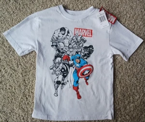 Neu mit Etikett! Kinder T-Shirt Größe 7 Marvel's Fantastic 4. Weiß. - Bild 1 von 1