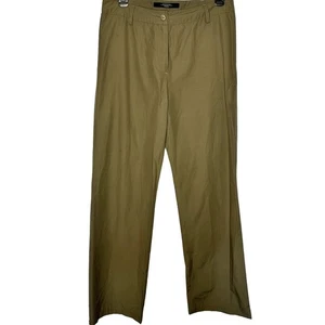 Pantalones MaxMara Weekend pierna ancha recta tiro alto entrepierna larga marrón tostado 10 - Imagen 1 de 8