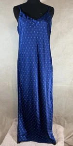 Lucky Brand Silky Blue Patterned Maxi Dress ( Discontinued) Sz Med - Picture 1 of 8