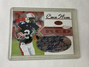 Cadillac Williams Sage 2005 rot handsignierte Football Karte 150/600 - Bild 1 von 2
