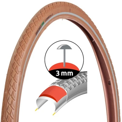 Retro Fahrrad-Reifen Braun 28" 28 x 1,5 Zoll ETRTO 40-622 Fahrrad-Decke Mantel - Bild 1 von 4