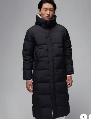 Nike Hombres L Air Jordan Vuelo Abajo Con Capucha Largo Negro Parka Chaqueta Abrigo FV7269-010 Foto 1 de 4