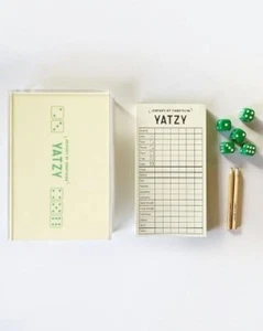 Luxury Yatzy Dice Game Set - Classic Family & Party Game - Bild 1 von 1