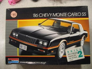 Monogram 1:24 Scale '86 Chevy Monte Carlo Plastic Model Kit - Partially Built - Picture 1 of 6