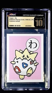 Pokémon Karuta 1999 1st Ed Togepi Neo Era Set CGC Pristine 10 POP 1 RARE - Bild 1 von 2