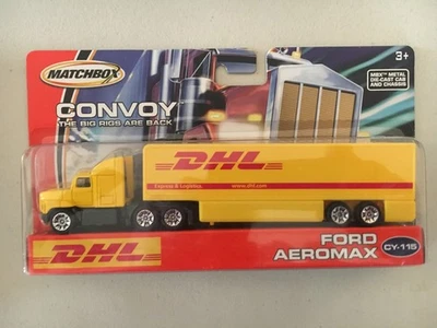 Matchbox Convoy DHL Semi Tractor Trailer Ford Aeromax New Sealed - Image 1 of 3