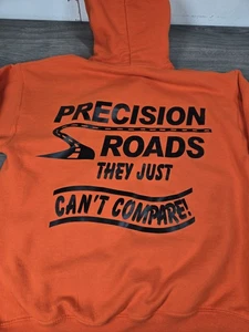 Precision Roads Hoodie Größe Medium Blaze Orange Gildan Heavy Blend - Bild 1 von 21