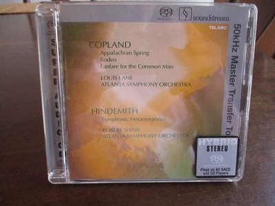 COPLAND/HINDEMITH - Symphonic Metamorphosis/Fanfare For Common - NM SACD $37.95 Foto 1 de 3