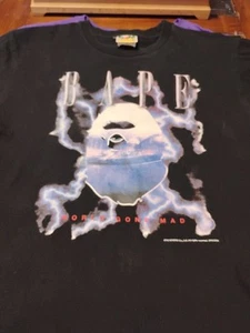 Bape T-Shirt Super Rare Glow-in-the-Dark Size Medium Copyright Dates 1993-2020 - Picture 1 of 17