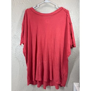 We The Free Free People Womens Oversized Short Sleeve Shirt Top Size Large - Picture 1 of 4