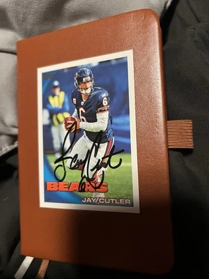 Tarjeta de fútbol americano firmada a mano Jay Cutler 2010 Topps #266 Foto 1 de 2
