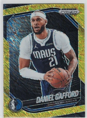 2024-25 Panini Prizm Black Daniel Gafford #241 Gold Shimmer /10 Mavericks - Image 1 of 2