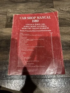 1989 LINCOLN TOWN CAR FORD CROWN VICTORIA Service Shop Repair Manual OEM 89 - Bild 1 von 3