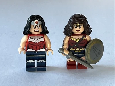 Lego Mujer Maravilla Minifiguras DC Amanecer de Justicia y Plata Tierra Piernas Azules Foto 1 de 4