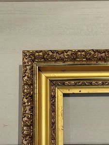 ANTIQUE FIT 16”x20” GOLD GILT HUDSON RIVER SCHOOL ORNATE AESTHETIC PICTURE FRAME - Picture 1 of 8