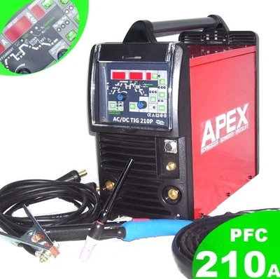 POSTE SOUDER TIG WIG 210A AC/DC PFC SOUDAGE PULS INVERTER IGBT ACCESSOIRE  13974 - Photo 1/3