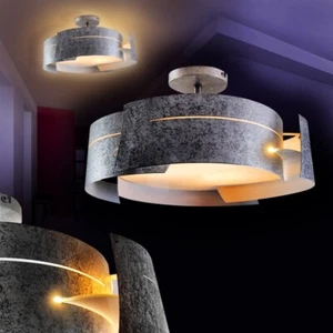 Plafonnier Design Moderne Lustre Lampe à suspension argentée Luminaire 133943 - Photo 1/3