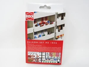 Busch HO 1836 Balcony Backyard Gardening Detail Set Birds Flowers Planters - Picture 1 of 3