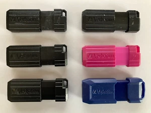 Job Lot 8GB x 6 Verbatim Store n Go USB 2.0 Flash Drive Memory Sticks - Afbeelding 1 van 1